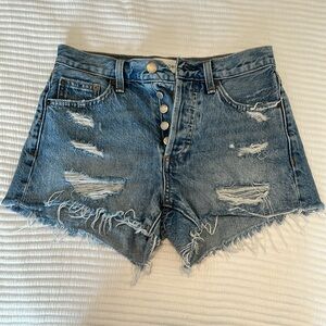 Aritzia Denim Forum denim shorts